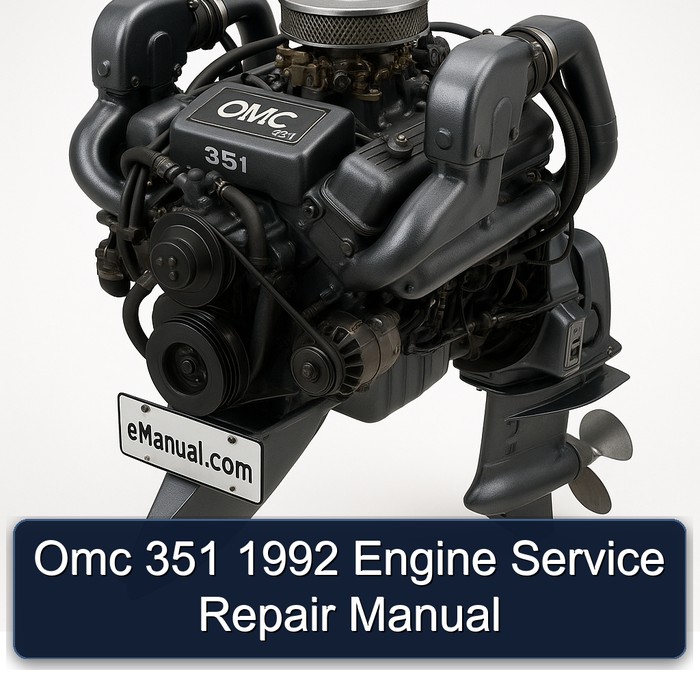Omc 351 1992 Engine Service Repair Manual