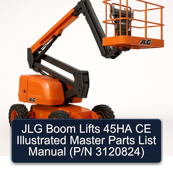 JLG Boom Lifts 45HA CE Illustrated Master Parts List Manual  (P/N 3120824)