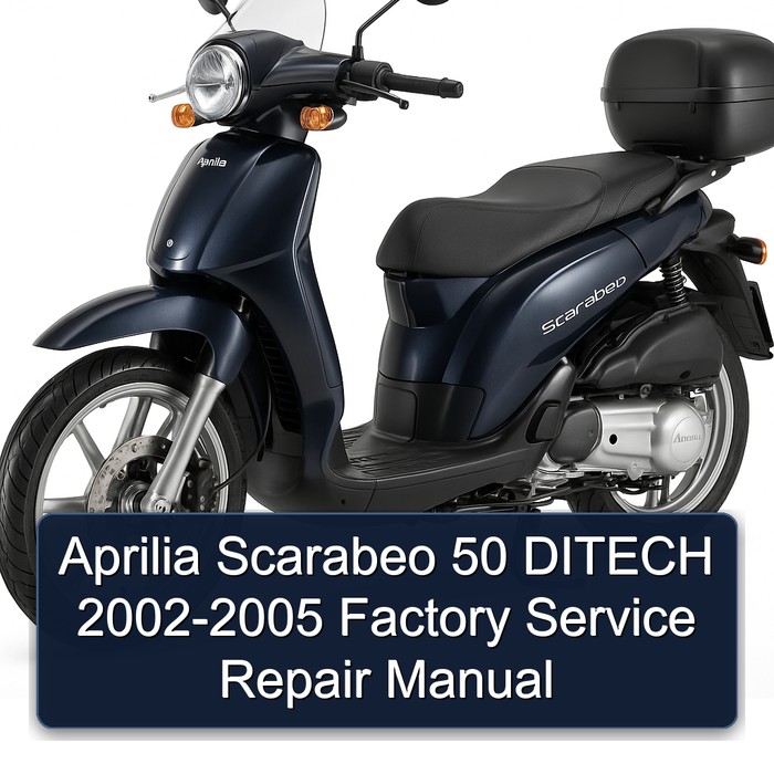 Aprilia Scarabeo 50 DITECH 2002-2005 Factory Manual de servicio y reparación