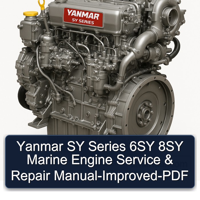 Yanmar SY Series 6SY 8SY Marine Engine Manual de servicio y reparación-Improved-PDF