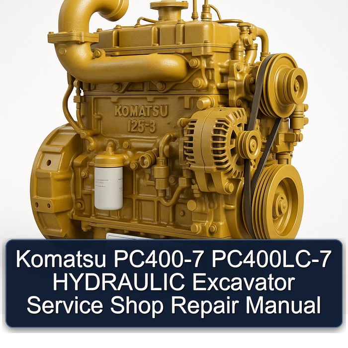 Manual de Servicio y Reparación de la Excavadora Hidráulica Komatsu PC400-7 PC400LC-7