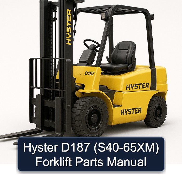 Manual de Piezas de la Carretilla Elevadora Hyster D187 (S40-65XM)
