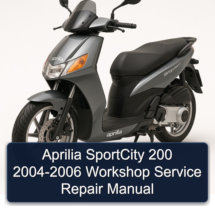 Aprilia SportCity 200 2004-2006 Workshop Manual de servicio y reparación
