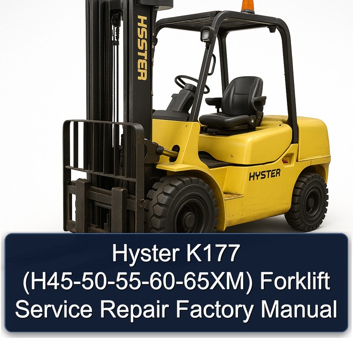 Hyster K177 (H45-50-55-60-65XM) Gabelstapler - Werkstatt- und Reparaturhandbuch