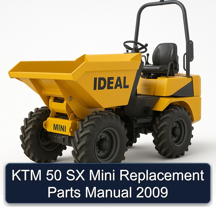 KTM 50 SX Mini Replacement Parts Manual 2009