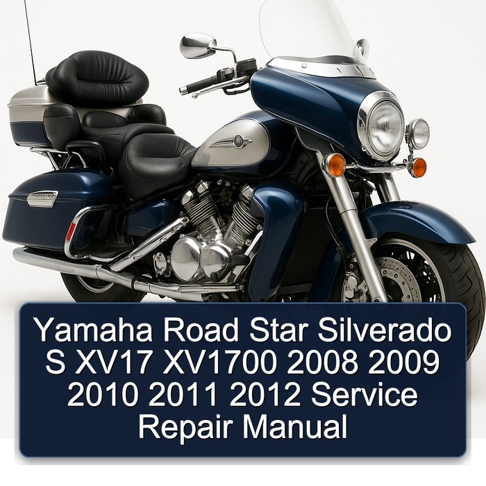 Yamaha Road Star Silverado S XV17 XV1700 2008 2009 2010 2011 2012 Manual de servicio y reparación
