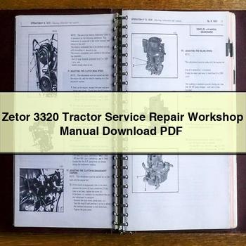 Zetor 3320 Tractor Workshop Service Repair Manual PDF Download