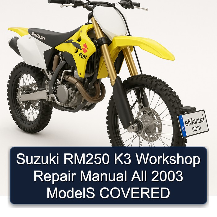 Suzuki RM250 K3 Workshop Repair Manual All 2003 ModelS COVERED