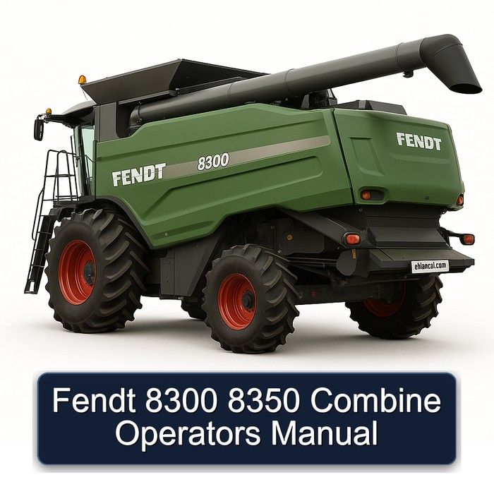 Fendt 8300 8350 Combine Operators Manual 