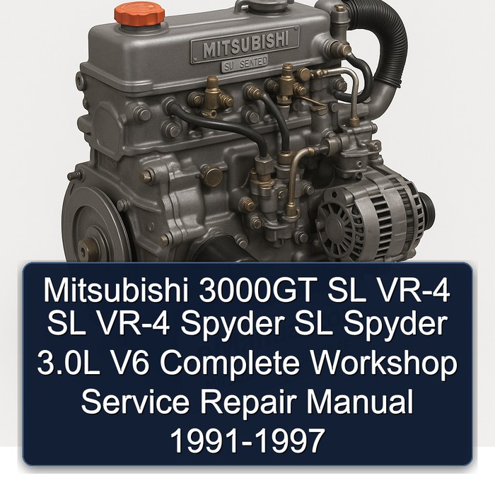 Manual de Reparación Completo Mitsubishi 3000GT VR-4 Spyder 1991-1997
