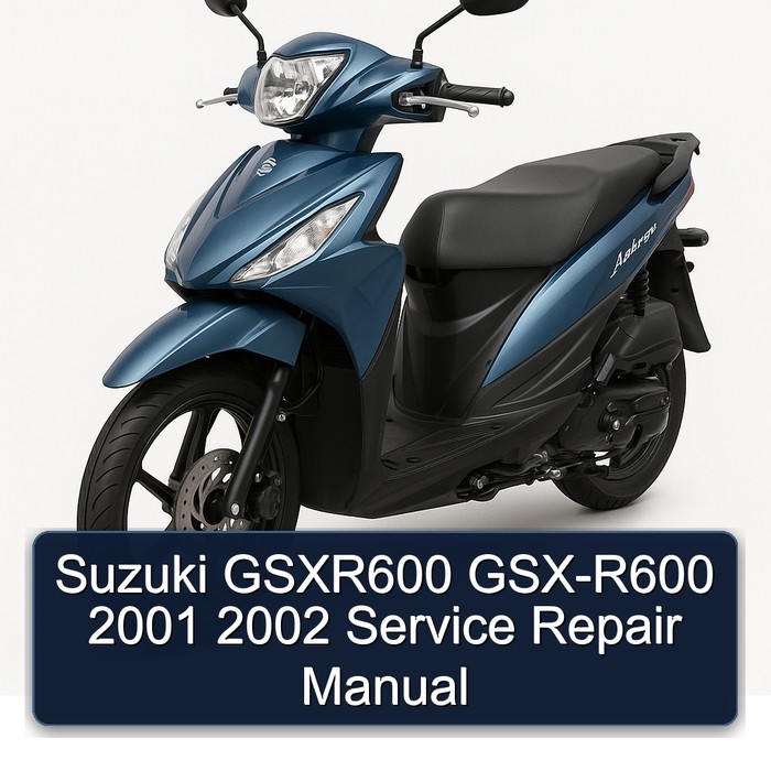 Suzuki GSXR600 GSX-R600 2001 2002 Manual de servicio y reparación