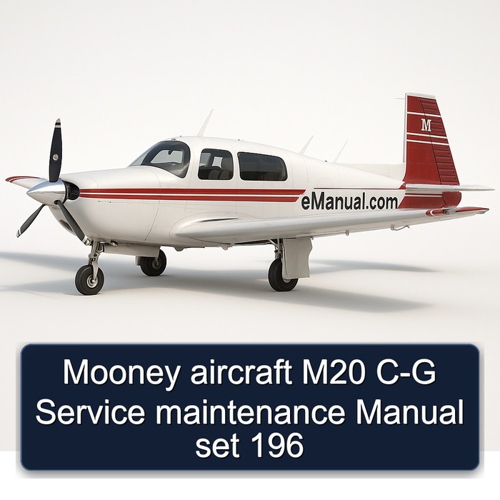 Mooney aircraft M20 C-G Service maintenance Manual set 196 