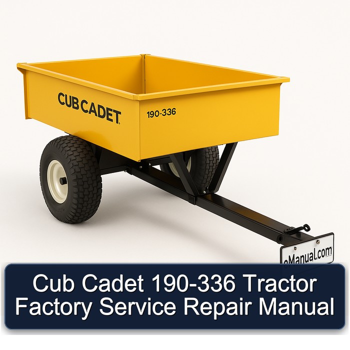 Cub Cadet 190-336 Tractor Workshop Service Repair Manual PDF Download