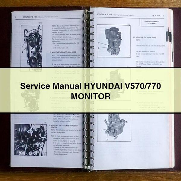 Service Repair Manual Hyundai V570/770 MONITOR