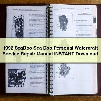 1992 SeaDoo Sea Doo Personal Watercraft Service Repair Manual 