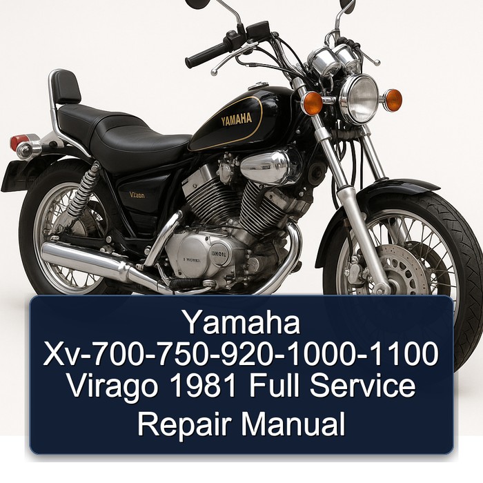 Yamaha Xv-700-750-920-1000-1100 Virago 1981 Full Service Repair Manual