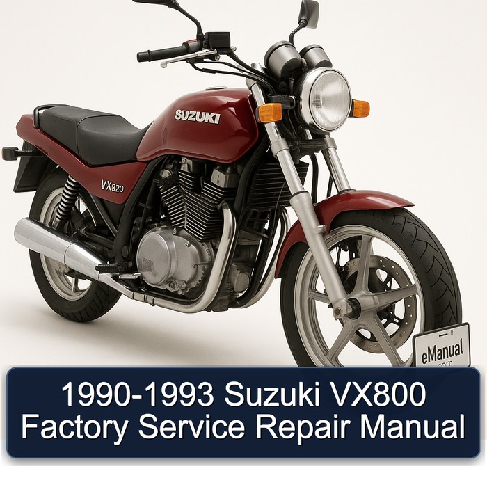 1990-1993 Suzuki VX800 Factory Manual de servicio y reparación
