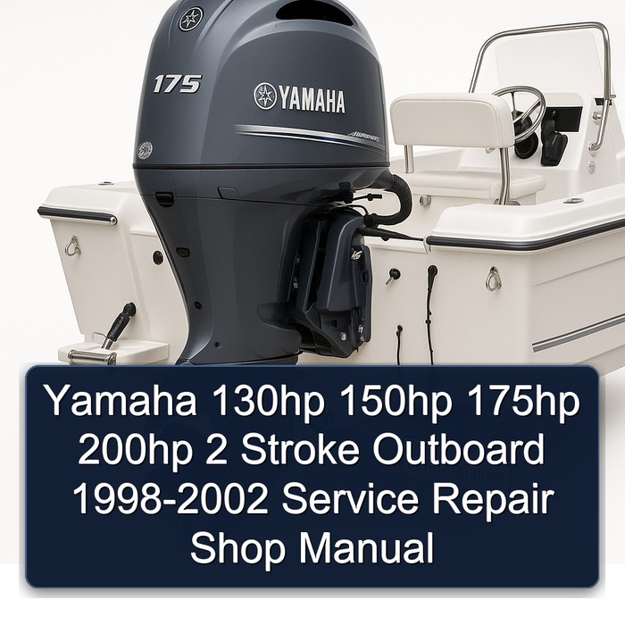 Yamaha 130hp 150hp 175hp 200hp 2 Stroke Outboard 1998-2002 Service Repair Shop Manual 