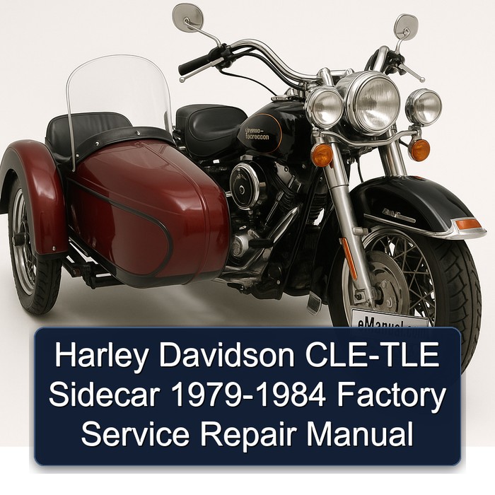 Harley Davidson CLE-TLE Sidecar 1979-1984 Factory Service Repair Manual