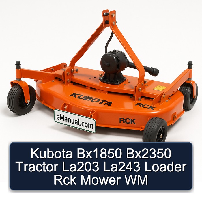Kubota BX1850 / BX2350 Traktor mit LA203 / LA243 Frontlader und RCK Mähwerk