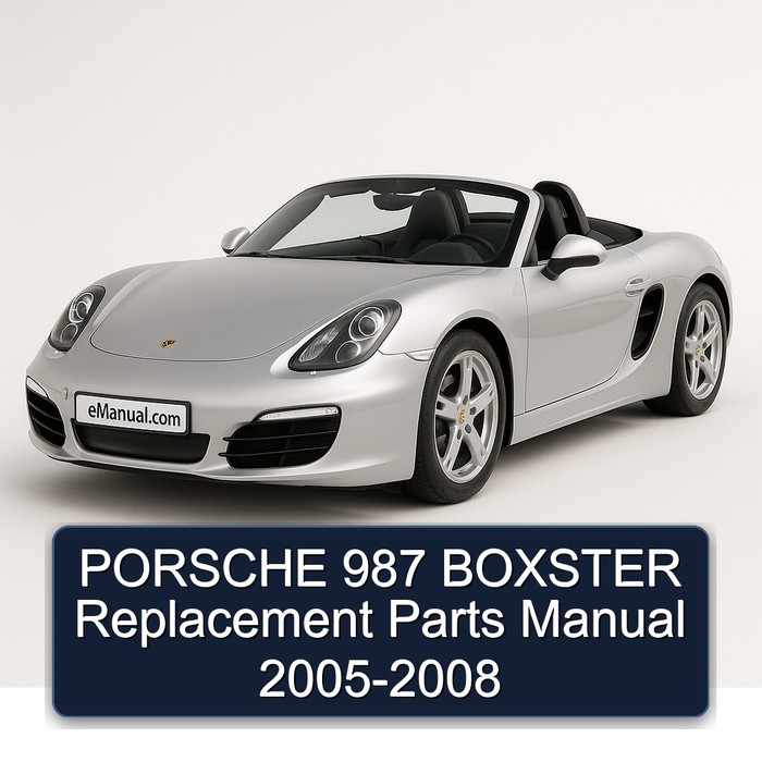 PORSCHE 987 BOXSTER Replacement Parts Manual 2005-2008