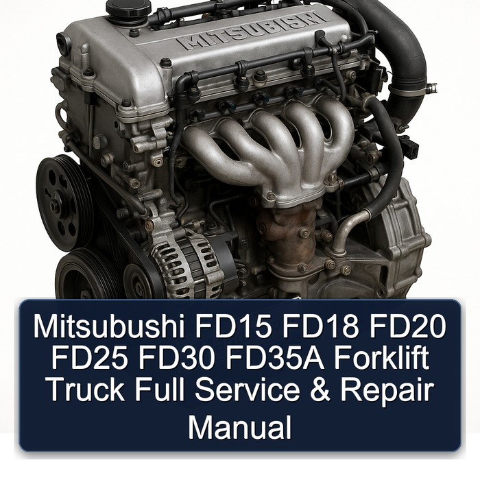 Mitsubishi FD15, FD18, FD20, FD25, FD30, FD35A Gabelstapler: Komplettes Service- und Reparaturhandbuch