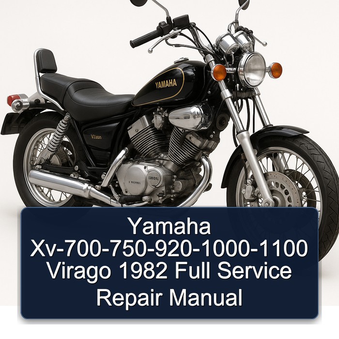 Yamaha Xv-700-750-920-1000-1100 Virago 1982 Full Manual de servicio y reparación