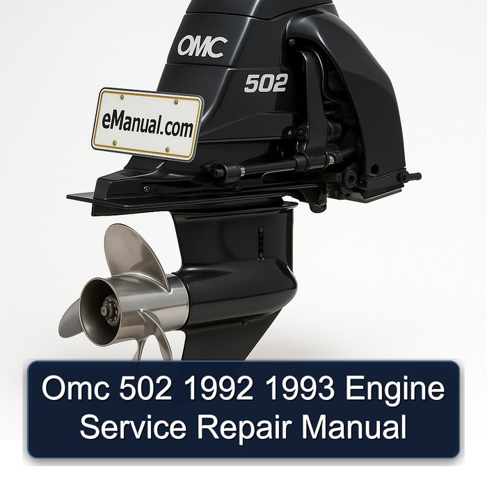 Omc 502 1992 1993 Engine Service Repair Manual 