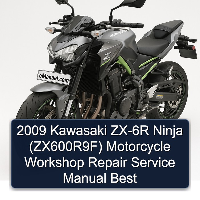 2009 Kawasaki ZX-6R Ninja (ZX600R9F) Motorcycle Workshop Repair Service Manual Best