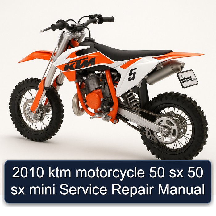 2010 ktm motorcycle 50 sx 50 sx mini Manual de servicio y reparación
