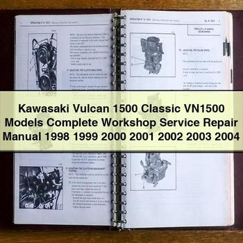 Kawasaki Vulcan 1500 Classic VN1500 Models Workshop Service Repair Manual PDF Download