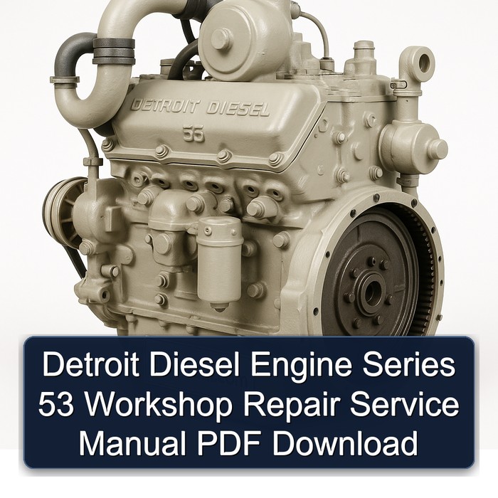 Detroit Diesel Engine Series 53 Workshop Repair Service Manual PDF Download