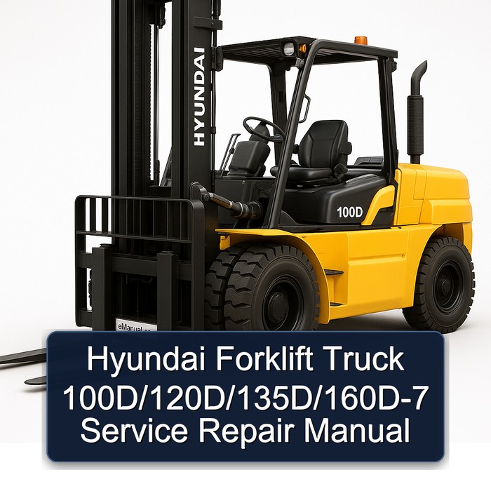 Manual de Servicio y Reparación Hyundai Carretillas Elevadoras 100D/120D/135D/160D-7