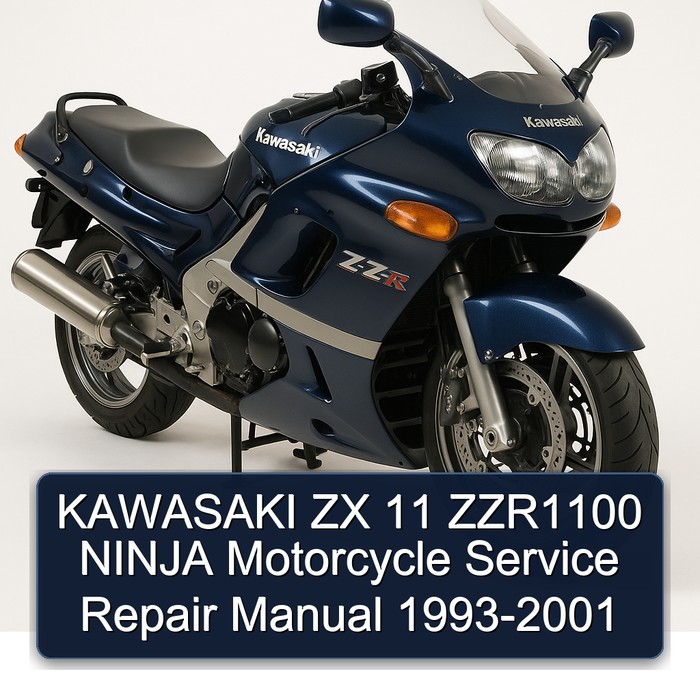 KAWASAKI ZX 11 ZZR1100 NINJA Motorcycle Service Repair Manual 1993-2001