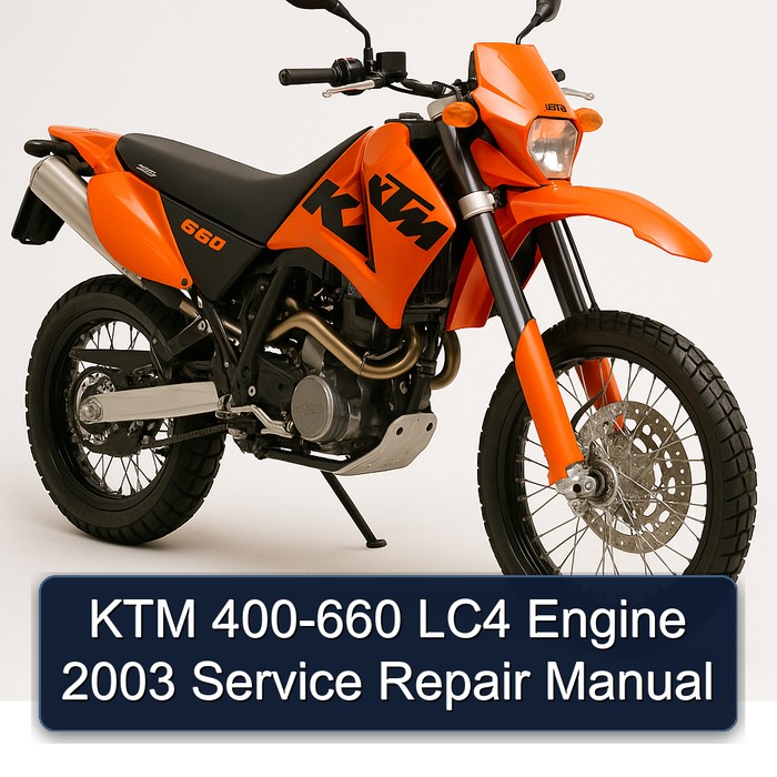 KTM 400-660 LC4 Engine 2003 Manual de servicio y reparación