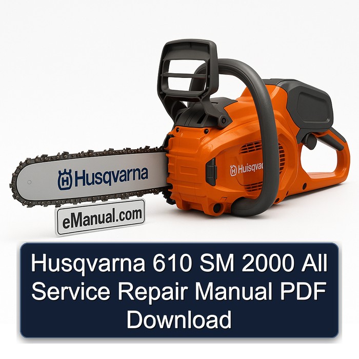 Husqvarna 610 SM 2000 All Manual de servicio y reparación PDF Download