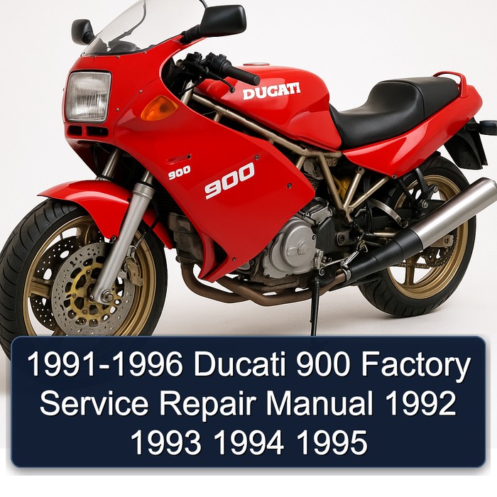 1991-1996 Ducati 900 Factory Manual de servicio y reparación 1992 1993 1994 1995