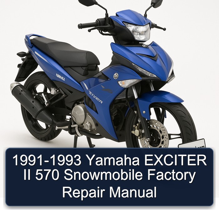 1991-1993 Yamaha EXCITER II 570 Snowmobile factory Repair Manual (Original Fsm Contains Everything You Will Need To Repair Maintain Your Vehicle perfect For Diy)