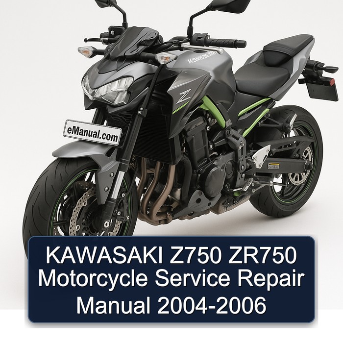 KAWASAKI Z750 ZR750 Motorcycle Manual de servicio y reparación 2004-2006