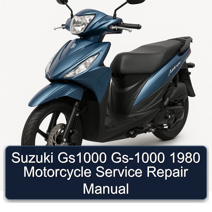 Suzuki Gs1000 Gs-1000 1980 Motorcycle Manual de servicio y reparación