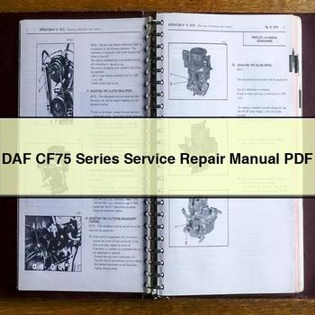 DAF CF75 Series Workshop Service Repair Manual PDF Download