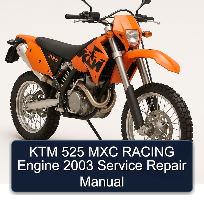 KTM 525 MXC RACING Engine 2003 Manual de servicio y reparación