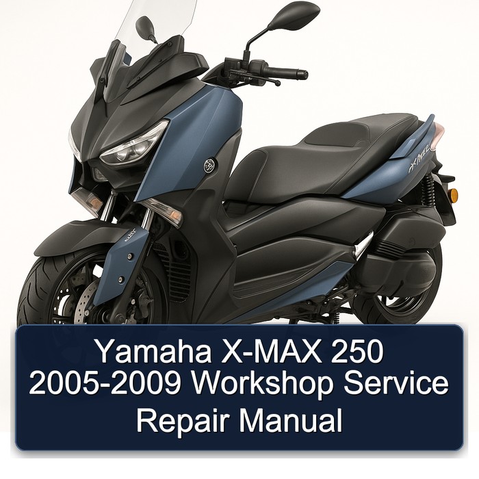 Yamaha X-MAX 250 2005-2009 Workshop Manual de servicio y reparación