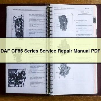 DAF CF85 Series Workshop Service Repair Manual PDF Download
