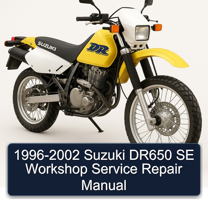 1996-2002 Suzuki DR650 SE Workshop Manual de servicio y reparación