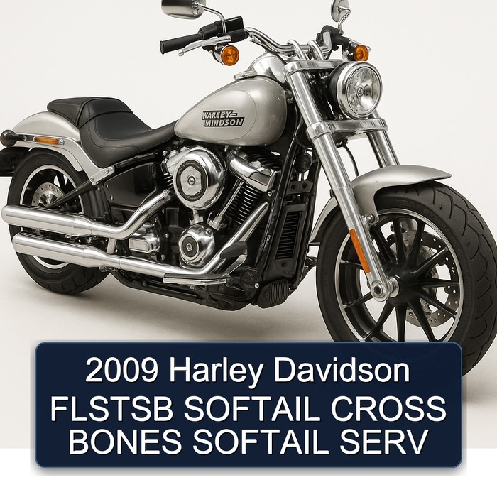 2009 Harley Davidson FLSTSB SOFTAIL CROSS BONES SOFTAIL SERV