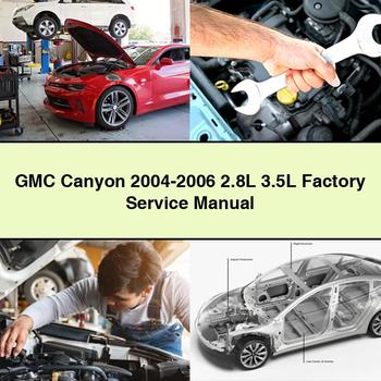 GMC Canyon 2004-2006 2.8L 3.5L Factory Manual de servicio y reparación