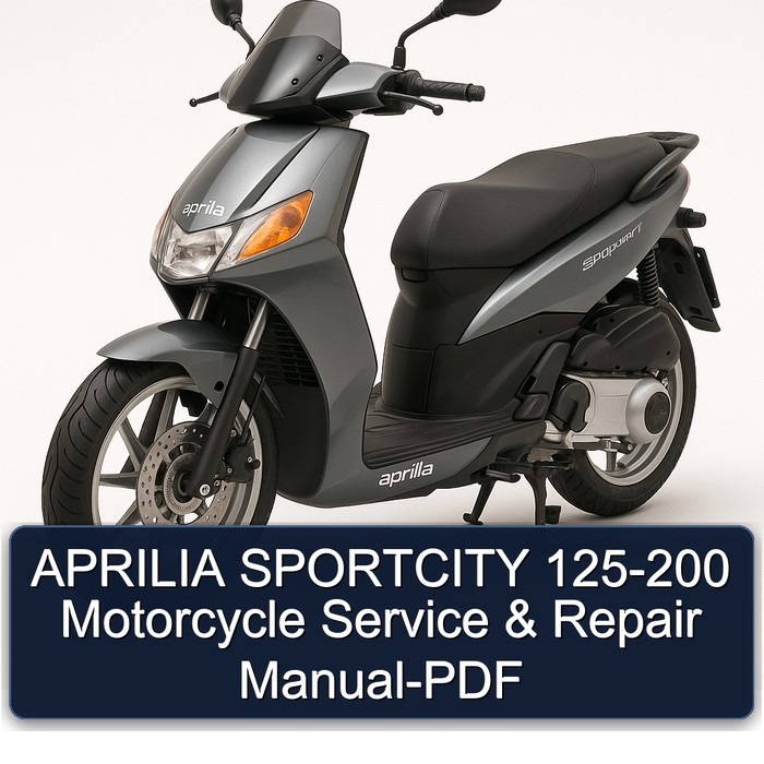 APRILIA SPORTCITY 125-200 Motorcycle Manual de servicio y reparación-PDF