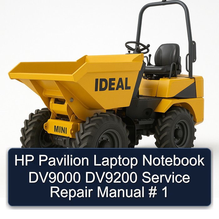 HP Pavilion Laptop Notebook DV9000 DV9200 Service Repair Manual # 1