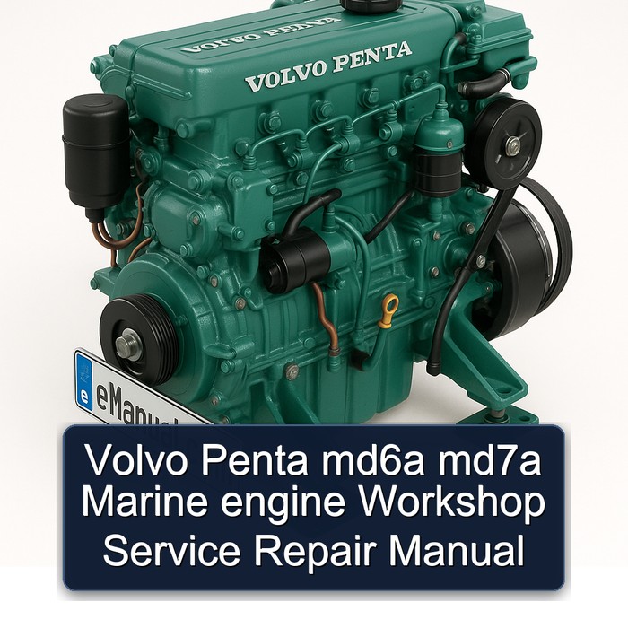 Volvo Penta md6a md7a Marine engine Workshop Manual de servicio y reparación